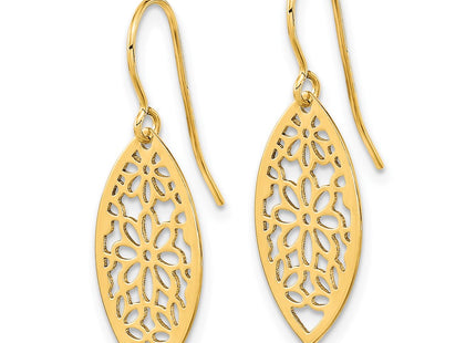 14k Yellow Gold Earrings Style TL1017 - Classique Jewelry Inc.