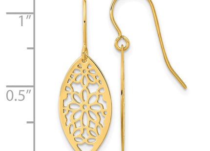 14k Yellow Gold Earrings Style TL1017 - Classique Jewelry Inc.