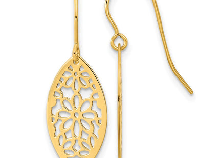 14k Yellow Gold Earrings Style TL1017 - Classique Jewelry Inc.