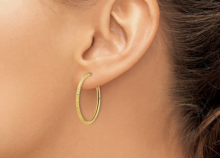 14k Yellow Gold Earrings Style TL1038 - Classique Jewelry Inc.