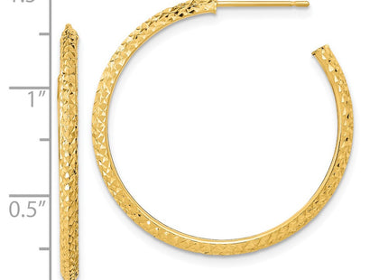 14k Yellow Gold Earrings Style TL1038 - Classique Jewelry Inc.