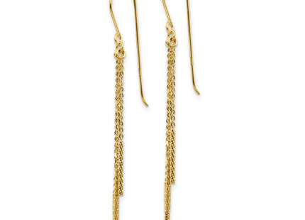 14k Yellow Gold Earrings Style TL1041 - Classique Jewelry Inc.