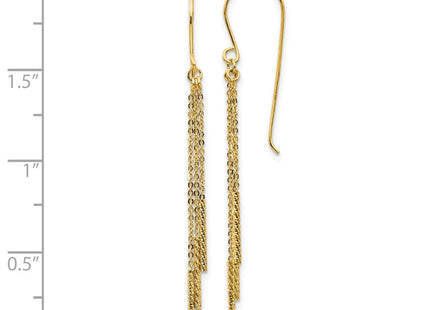 14k Yellow Gold Earrings Style TL1041 - Classique Jewelry Inc.