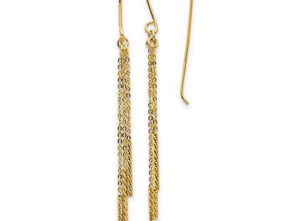 14k Yellow Gold Earrings Style TL1041 - Classique Jewelry Inc.
