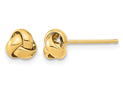 14K gold knot earrings