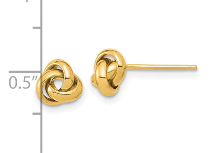 14K gold earrings, further view