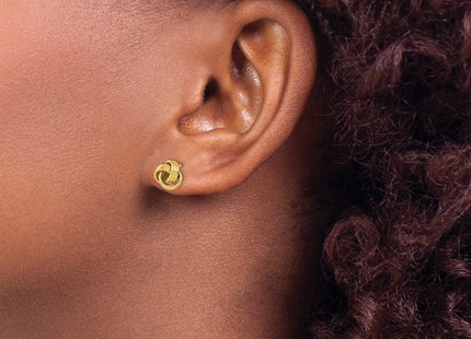 14K Polished Love Knot Post Earrings (Style TL1052)