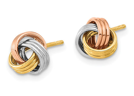 14k Yellow & Rhodium Earrings Style TL1053 - Classique Jewelry Inc.