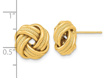 14k Yellow Gold Earrings Style TL1059 - Classique Jewelry Inc.