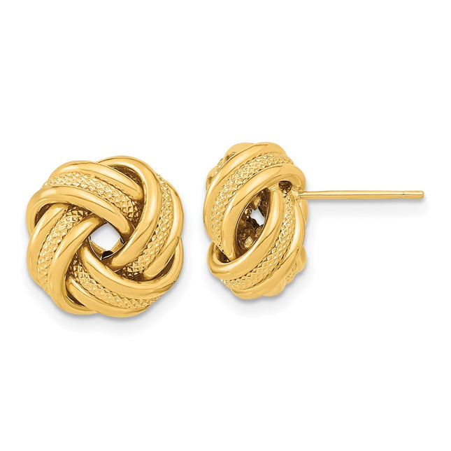 14k Yellow Gold Earrings Style TL1059 - Classique Jewelry Inc.
