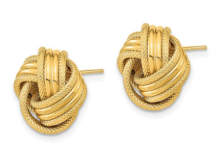 14k Yellow Gold Earrings Style TL1060 - Classique Jewelry Inc.