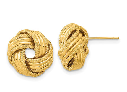 14k Yellow Gold Earrings Style TL1060 - Classique Jewelry Inc.