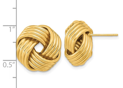 14k Yellow Gold Earrings Style TL1064 - Classique Jewelry Inc.