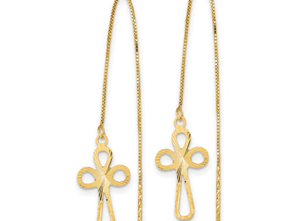 14k Yellow Gold Earrings Style TL1104 - Classique Jewelry Inc.