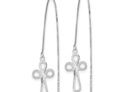 14k White Gold Earrings Style TL1104W - Classique Jewelry Inc.