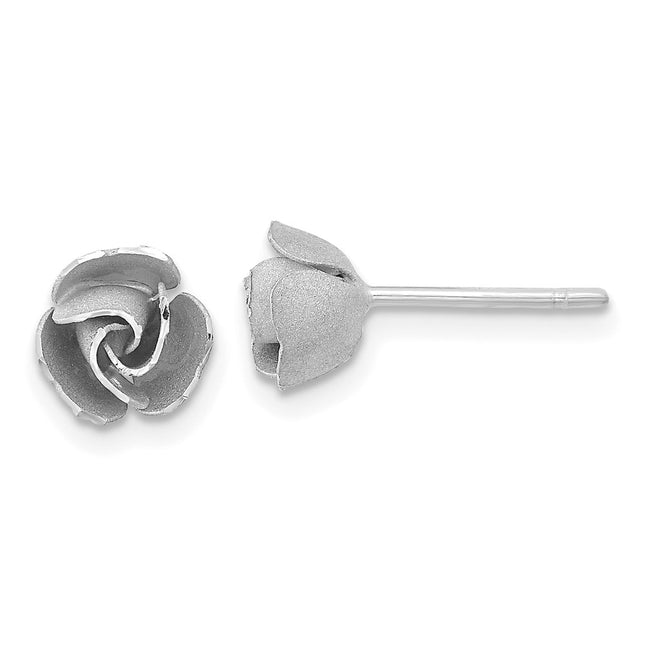 14k Yellow & Rhodium Earrings Style TL1107 - Classique Jewelry Inc.
