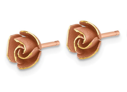 14k Yellow & Rhodium Earrings Style TL1108R - Classique Jewelry Inc.