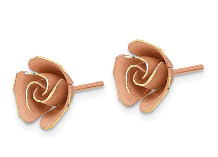 14k Yellow & Rhodium Earrings Style TL1109 - Classique Jewelry Inc.