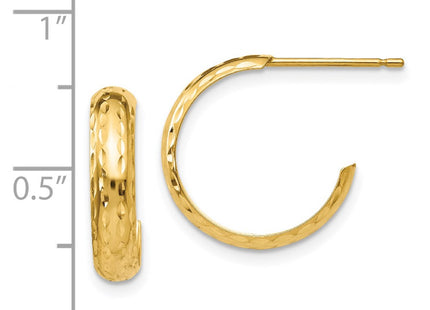 14k Yellow Gold Earrings Style TL114 - Classique Jewelry Inc.