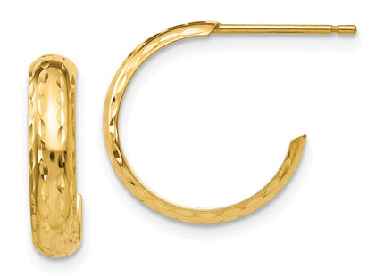 14k Yellow Gold Earrings Style TL114 - Classique Jewelry Inc.