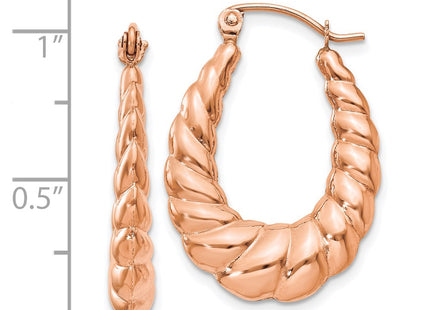 14k Rose Gold Earrings Style TL1145R - Classique Jewelry Inc.