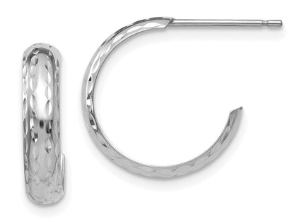 14k White Gold Earrings Style TL114W - Classique Jewelry Inc.