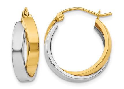 14K gold hoop earrings