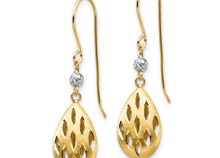 14k Two-tone Earrings Style TL1160 - Classique Jewelry Inc.