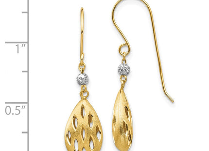 14k Two-tone Earrings Style TL1160 - Classique Jewelry Inc.