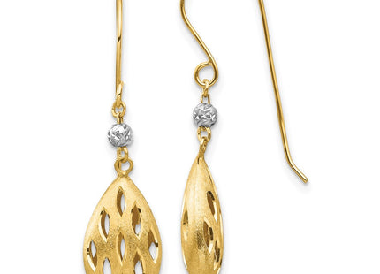 14k Two-tone Earrings Style TL1160 - Classique Jewelry Inc.