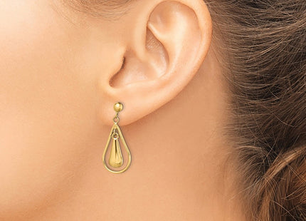 14k Yellow Gold Earrings Style TL1164 - Classique Jewelry Inc.