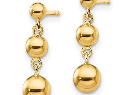 14k Yellow Gold Earrings Style TL1165 - Classique Jewelry Inc.