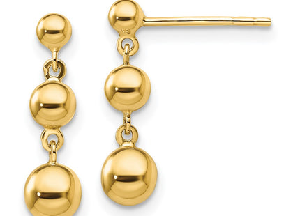 14k Yellow Gold Earrings Style TL1165 - Classique Jewelry Inc.