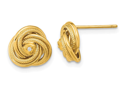 14k Yellow Gold Earrings Style TL1167 - Classique Jewelry Inc.