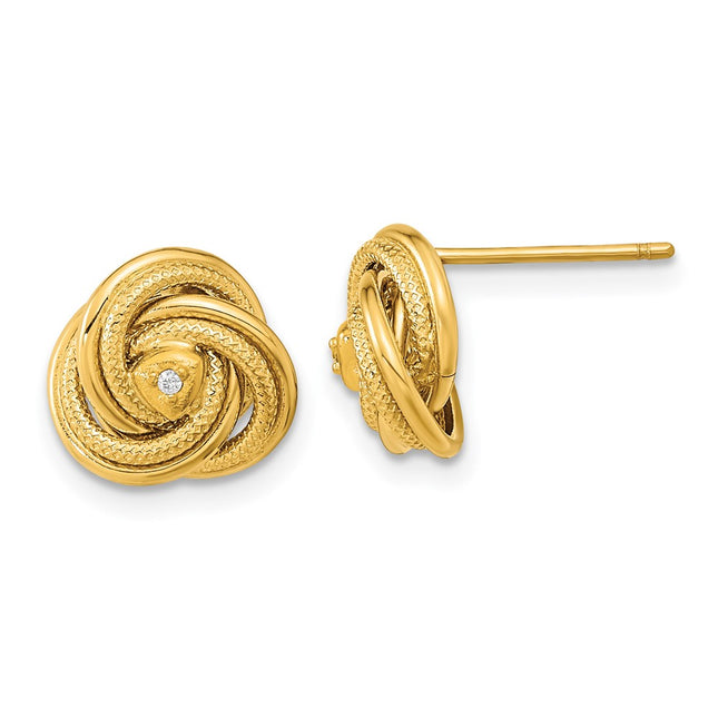 14k Yellow Gold Earrings Style TL1167 - Classique Jewelry Inc.