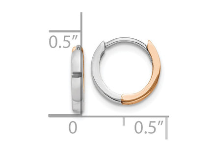 14k Two-tone Earrings Style TL1175 - Classique Jewelry Inc.