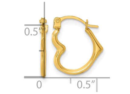 14k Yellow Gold Earrings Style TL1178 - Classique Jewelry Inc.