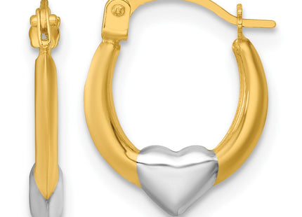 14k Yellow & Rhodium Earrings Style TL1179 - Classique Jewelry Inc.