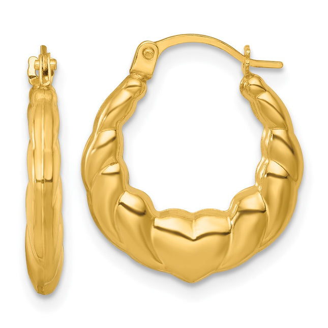 14k Yellow Gold Earrings Style TL1180 - Classique Jewelry Inc.