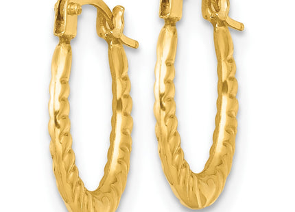 14k Yellow Gold Earrings Style TL1181 - Classique Jewelry Inc.
