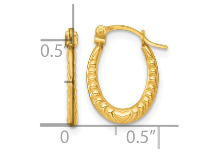 14k Yellow Gold Earrings Style TL1181 - Classique Jewelry Inc.