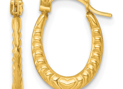 14k Yellow Gold Earrings Style TL1181 - Classique Jewelry Inc.