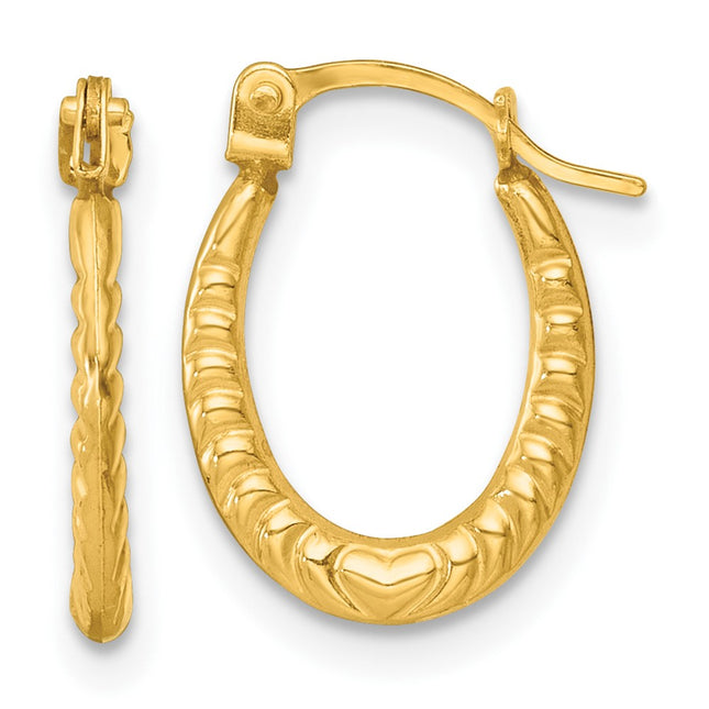 14k Yellow Gold Earrings Style TL1181 - Classique Jewelry Inc.