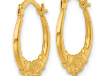 14k Yellow Gold Earrings Style TL1182 - Classique Jewelry Inc.