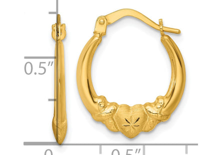 14k Yellow Gold Earrings Style TL1182 - Classique Jewelry Inc.