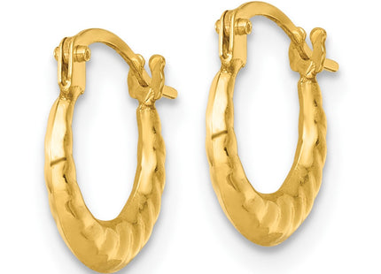 14k Yellow Gold Earrings Style TL1183 - Classique Jewelry Inc.