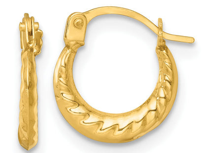 14k Yellow Gold Earrings Style TL1183 - Classique Jewelry Inc.