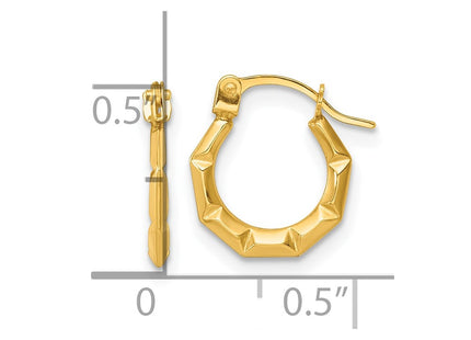 14k Yellow Gold Earrings Style TL1184 - Classique Jewelry Inc.