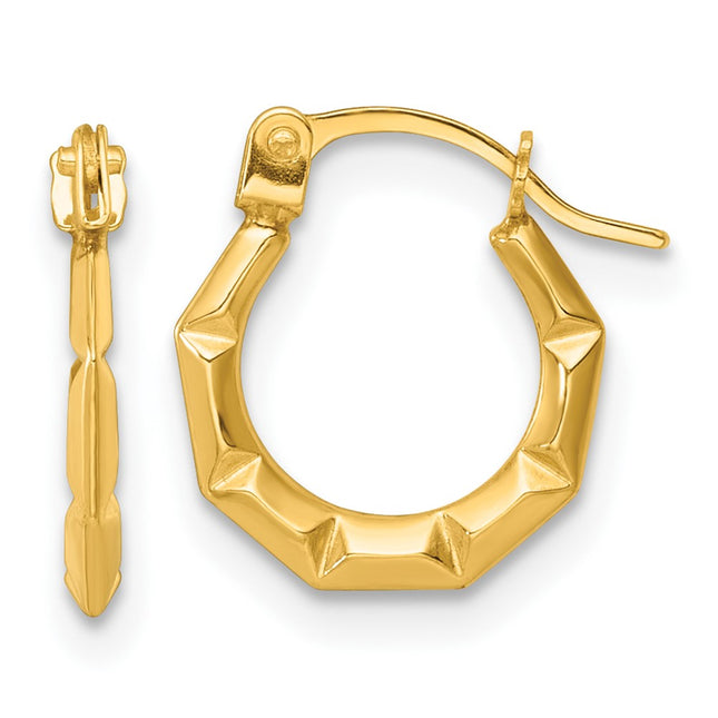 14k Yellow Gold Earrings Style TL1184 - Classique Jewelry Inc.