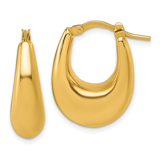 14k Yellow Gold Earrings Style TL1185 - Classique Jewelry Inc.